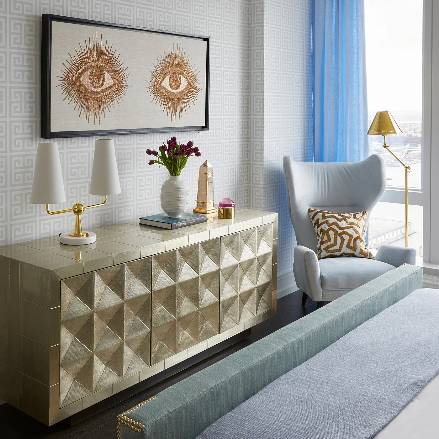 Jonathan Adler Eyes Beaded Wall Art All Décor