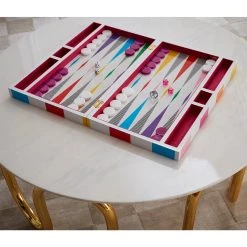 Jonathan Adler Checkerboard Backgammon Set Games