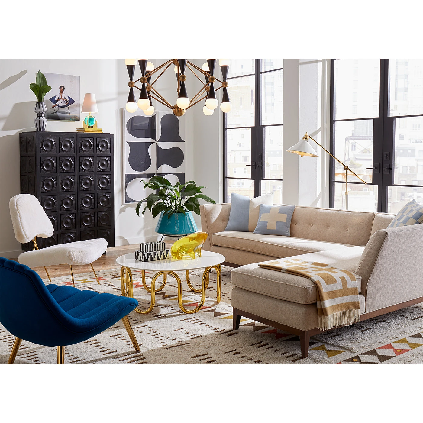 Jonathan Adler Danner Sectional Right Arm Facing