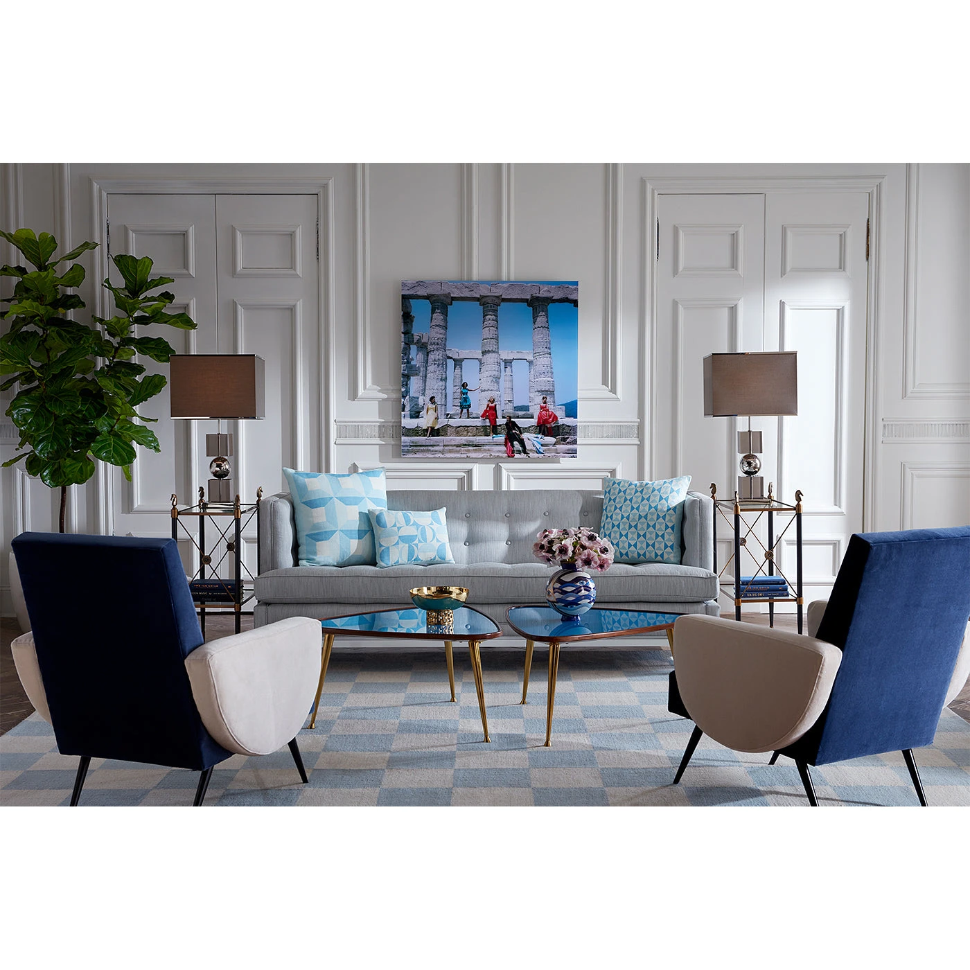 Jonathan Adler Jacques Stacked Table Lamp Bundle