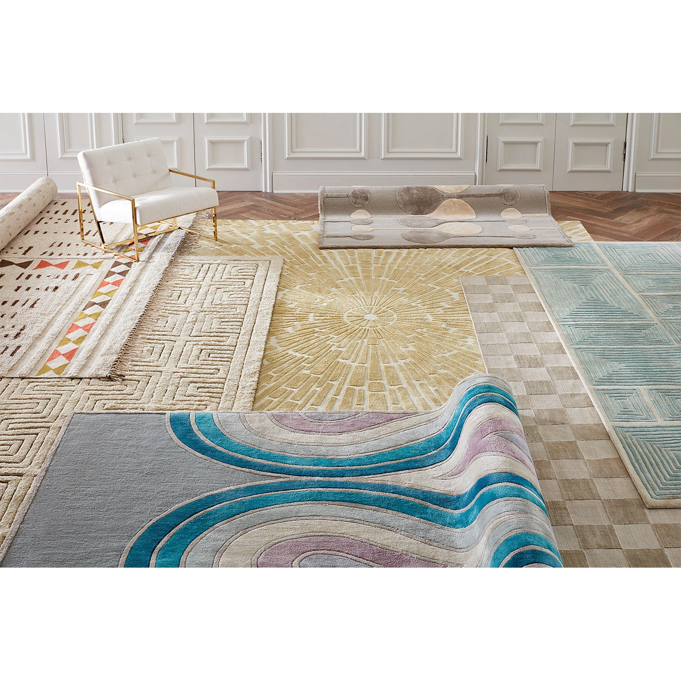 Jonathan Adler All Rugs Checkerboard Hand-Loomed Rug