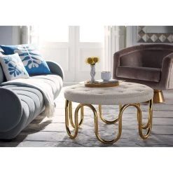 Jonathan Adler Benches & Ottomans Scalinatella Ottoman