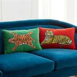 Jonathan Adler Safari Needlepoint Pillow All Décor
