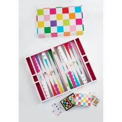 Jonathan Adler Checkerboard Lacquer Card Set Games