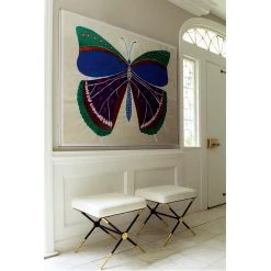 Jonathan Adler Print Paule Marrot, Butterfly Blue