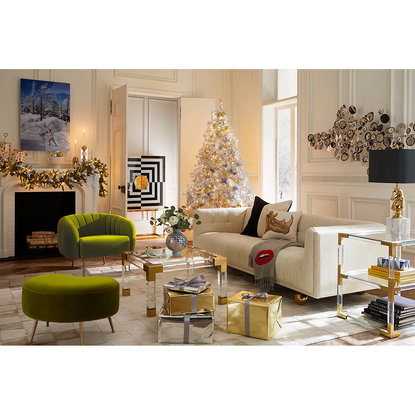 Jonathan Adler Slim Aarons “Skier In Vermont” Photograph