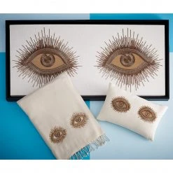 Jonathan Adler Muse Eyes Embellished Throw All Décor