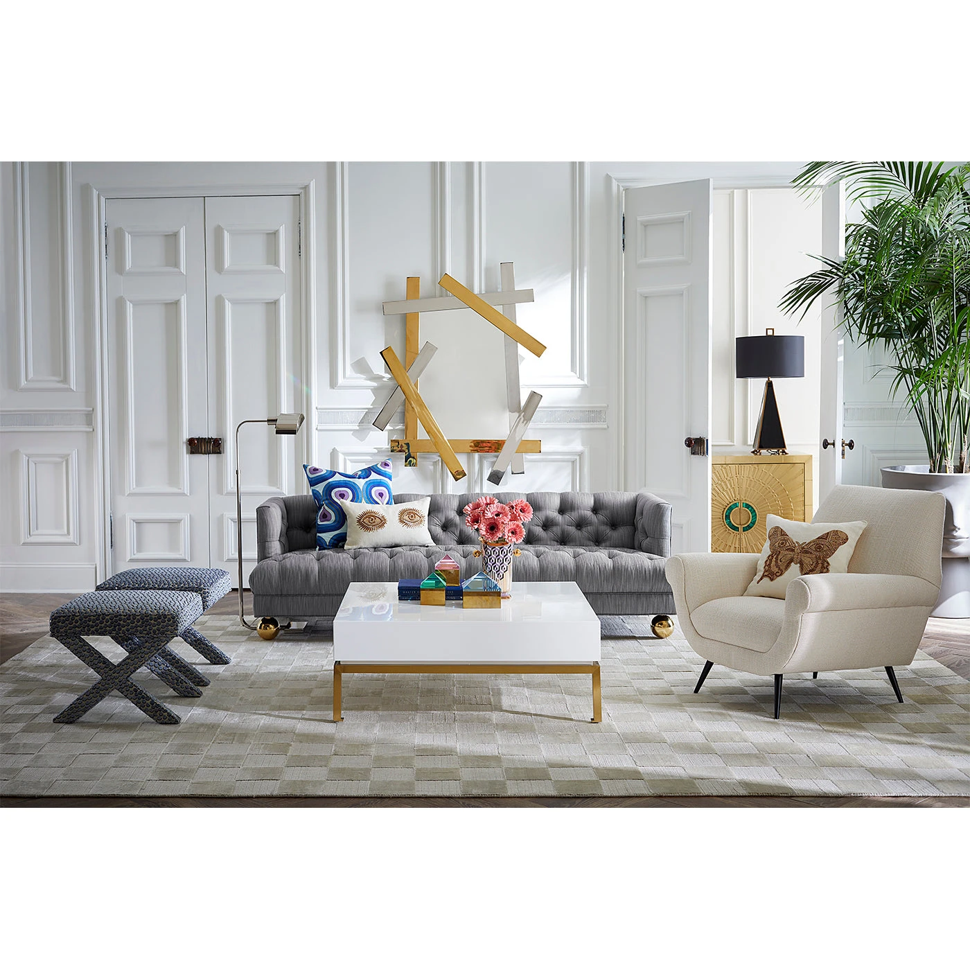 Jonathan Adler Baxter T-Arm Sofa