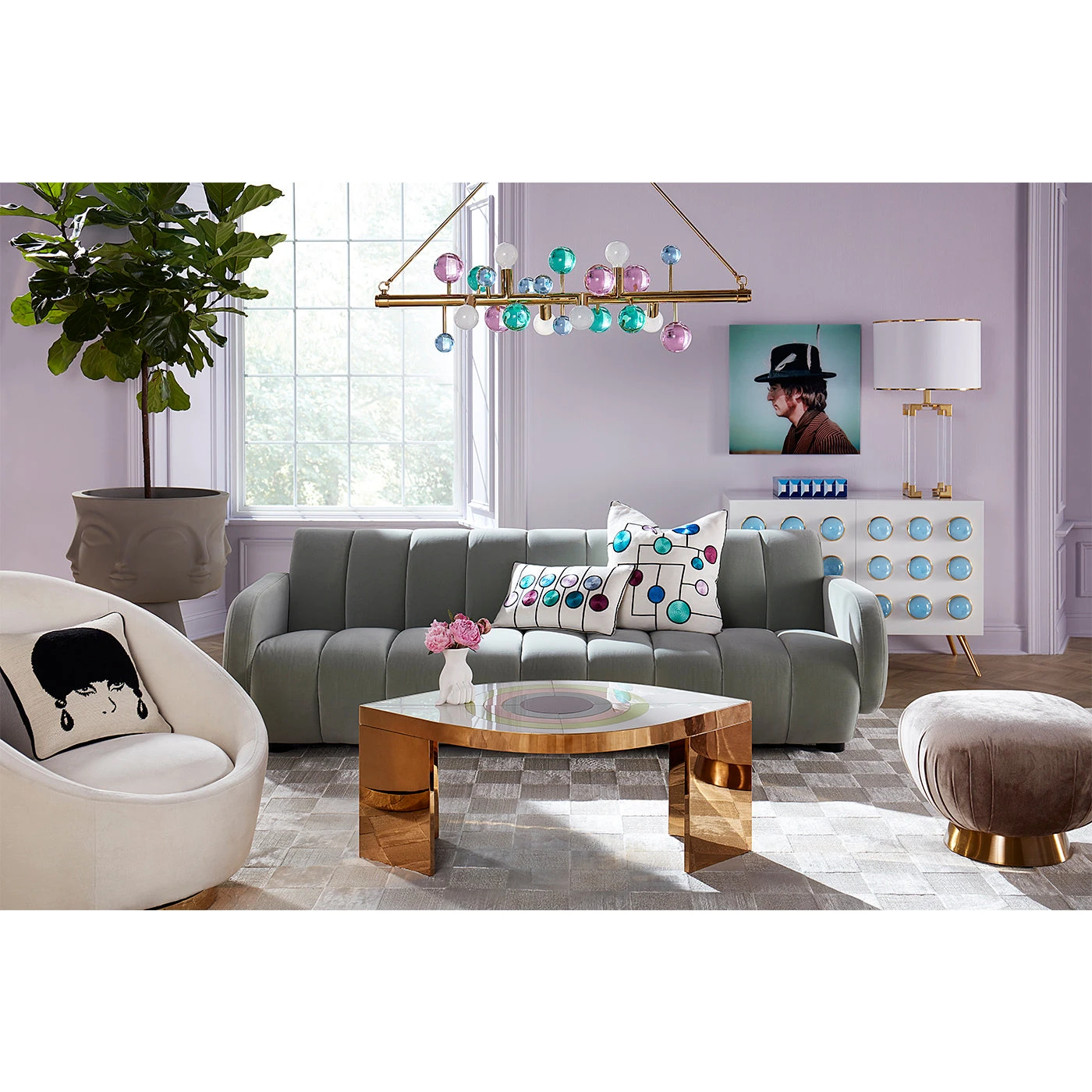 Jonathan Adler Harlequin Eye Cocktail Table