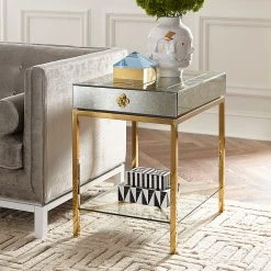 Jonathan Adler Side & Accent Tables Delphine Tall Side Table