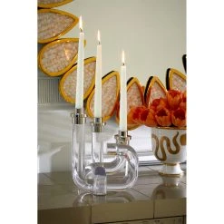 Jonathan Adler Candles & Candle Holders Pompidou Acrylic Candleholder