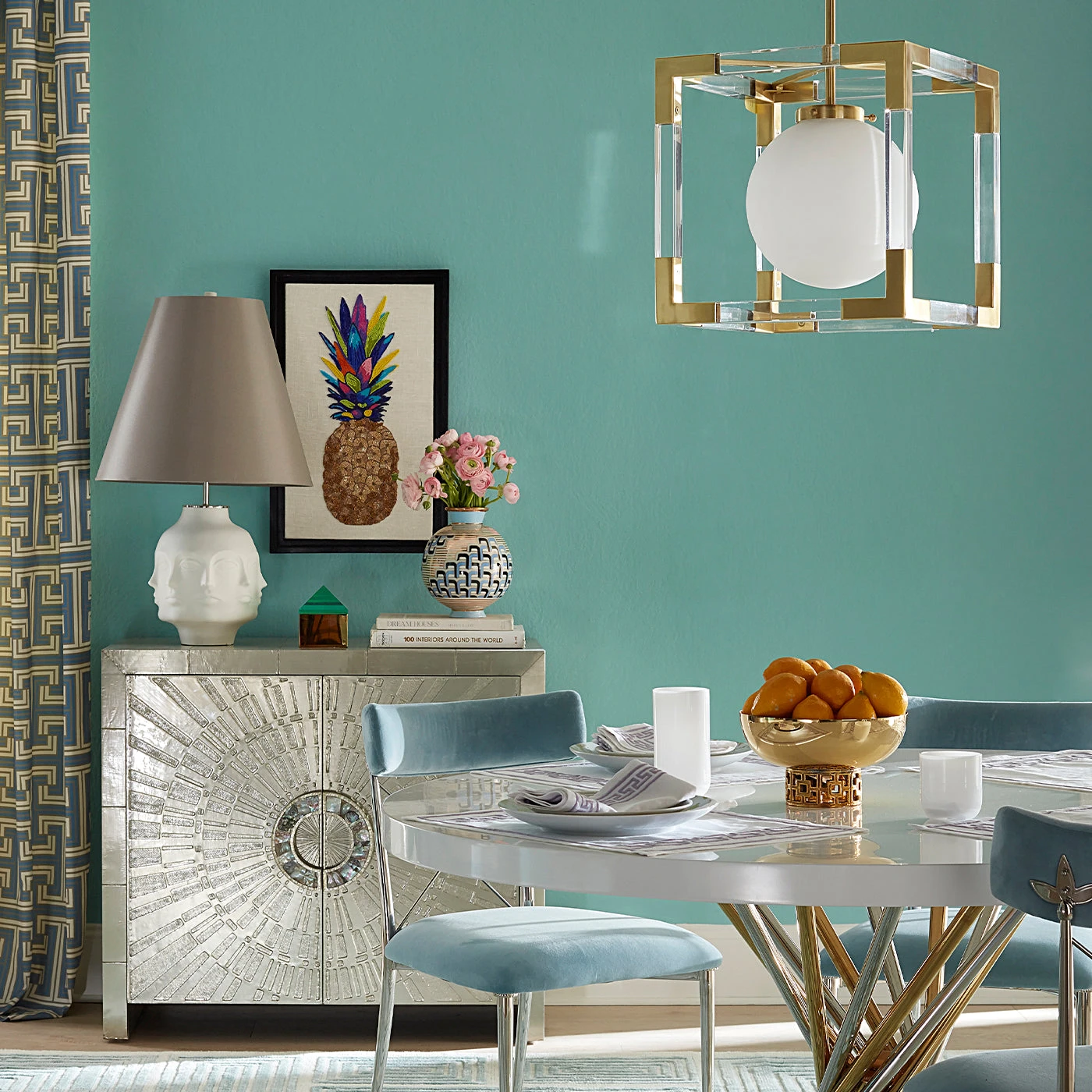 Jonathan Adler Pineapple Beaded Wall Art All Décor