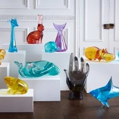 Jonathan Adler Giant Acrylic Hippo Decorative Objets