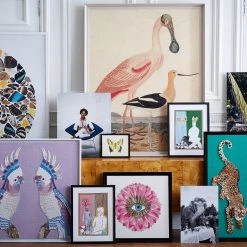 Jonathan Adler Print Warnicke Spoonbill