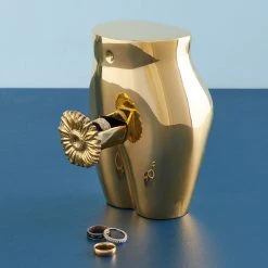 Jonathan Adler Boxes & Canisters Brass Edie Ring Box