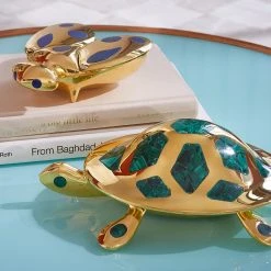 Jonathan Adler Boxes & Canisters Brass Turtle Box