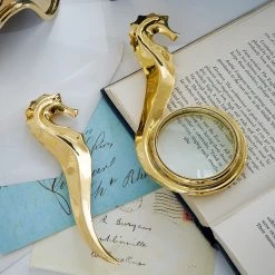 Jonathan Adler Brass Seahorse Magnifying Glass Gifts Under $200