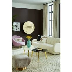 Jonathan Adler Large Marble Triangle Table