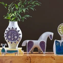 Jonathan Adler Decorative Objets Glass Menagerie Screech Owl