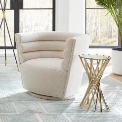 Jonathan Adler Maxime Swivel Club Chair