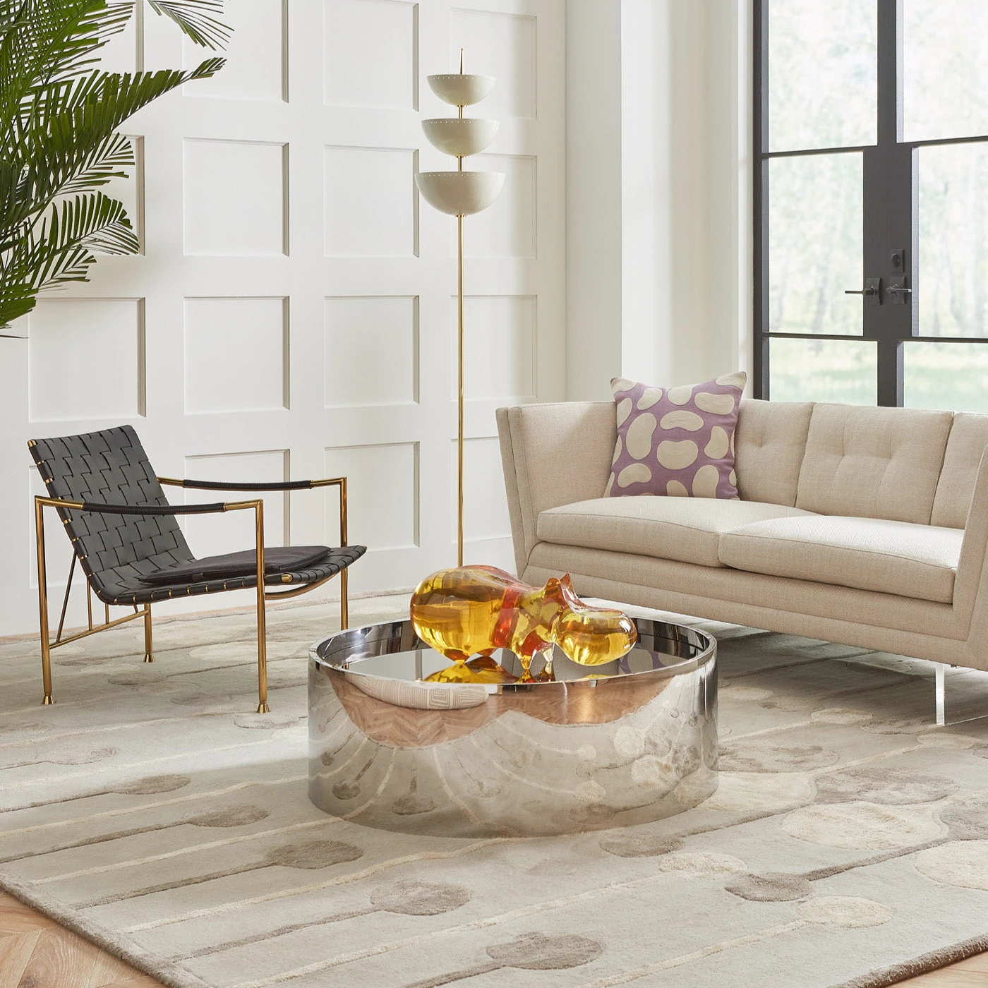 Jonathan Adler Giant Acrylic Hippo Decorative Objets