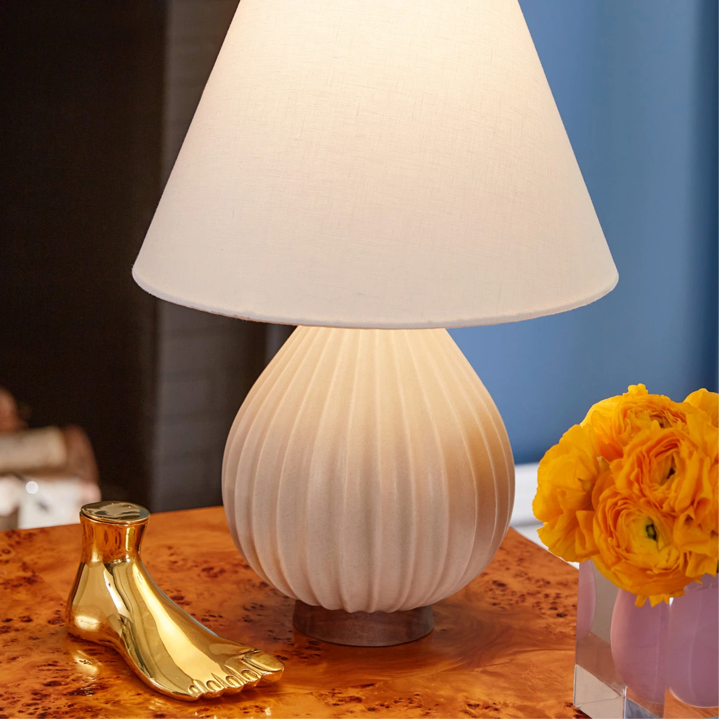 Jonathan Adler New Lighting Teardrop Relief Table Lamp
