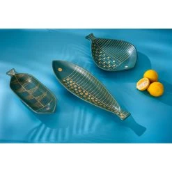 Jonathan Adler Large Amalfi Fish Dish Bowls