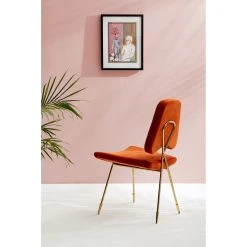 Jonathan Adler Luke Edward Hall "Theo With Coral And A Blue Chair" Print