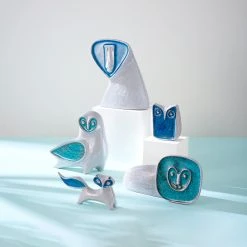 Jonathan Adler Decorative Objets Glass Menagerie Screech Owl