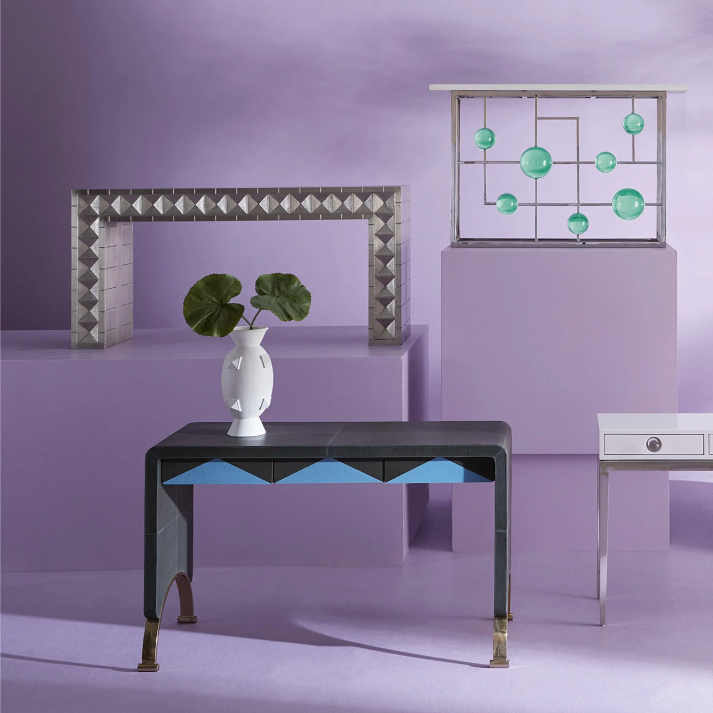 Jonathan Adler Globo Fretwork Console Consoles & Credenzas