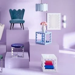 Jonathan Adler Mirrors Ripple Lacquer Mirror