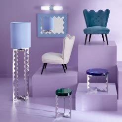 Jonathan Adler Mirrors Ripple Lacquer Mirror