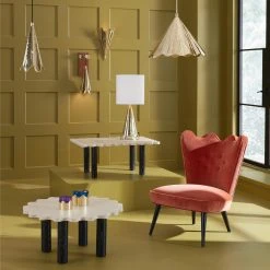 Jonathan Adler Cocktail Tables Ripple Round Cocktail Table