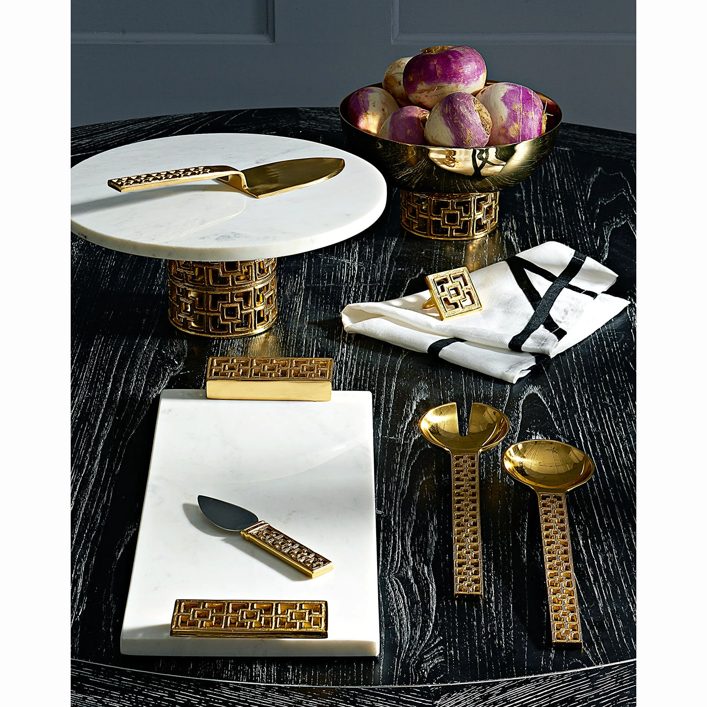 Jonathan Adler Nixon Cake Stand Serving Platter & Trays