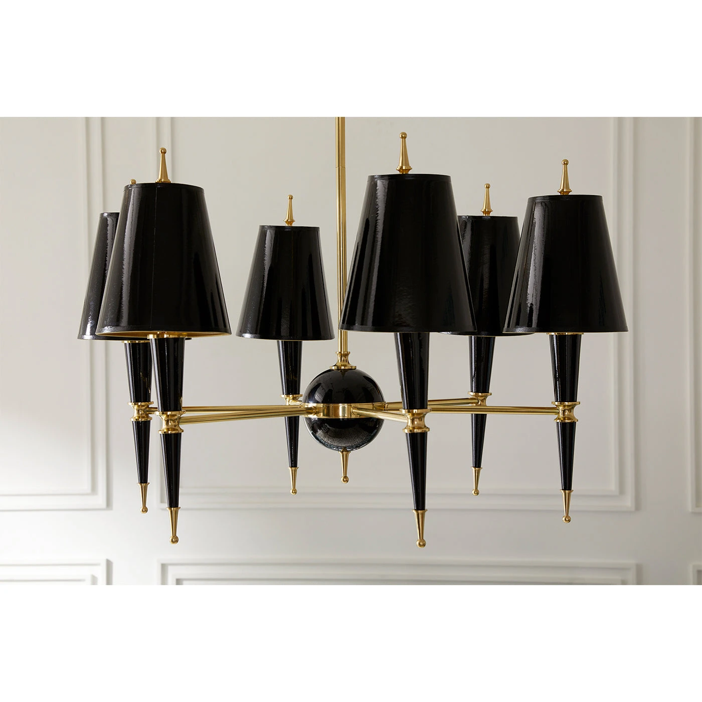 Jonathan Adler Versailles Chandelier With Painted Shade