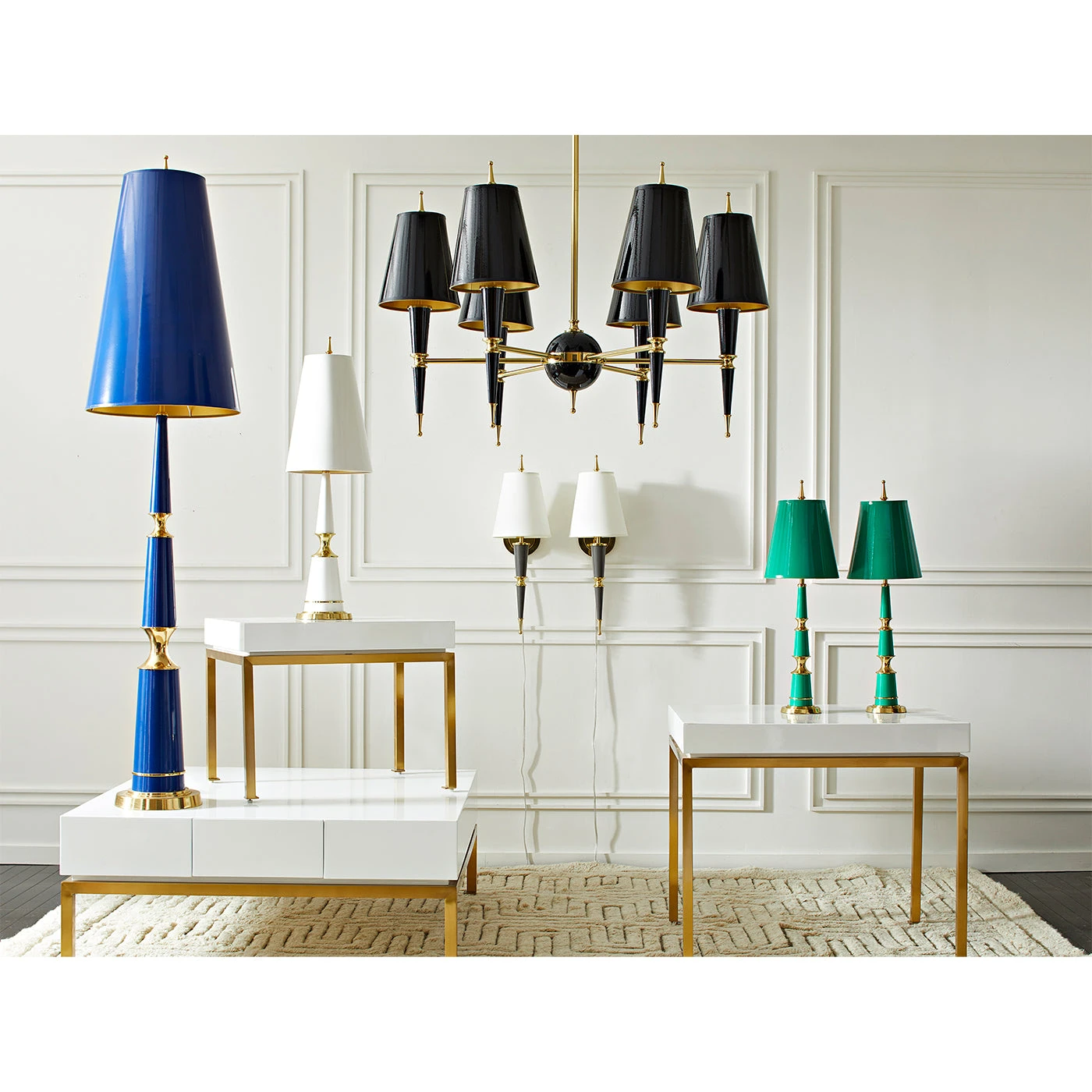 Jonathan Adler Floor Lamps Versailles Floor Lamp With Painted Shade