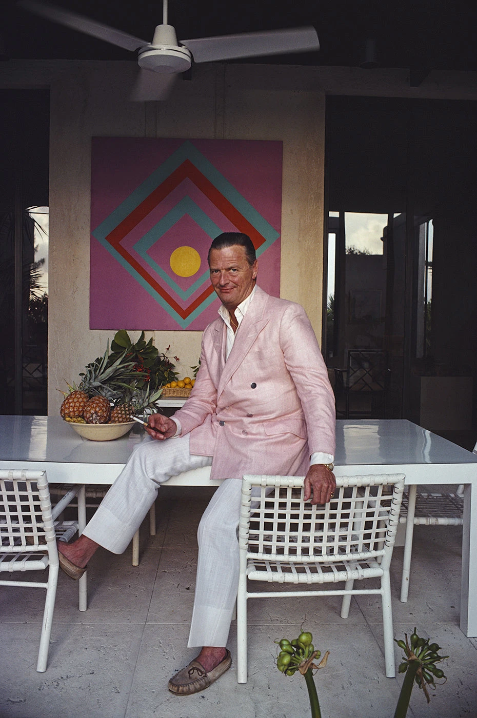 Jonathan Adler Slim Aarons “David Nightingale Hicks” Photograph Photography