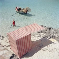 Jonathan Adler Slim Aarons "Marietine Birnie, Blue Lagoon" Photograph Photography
