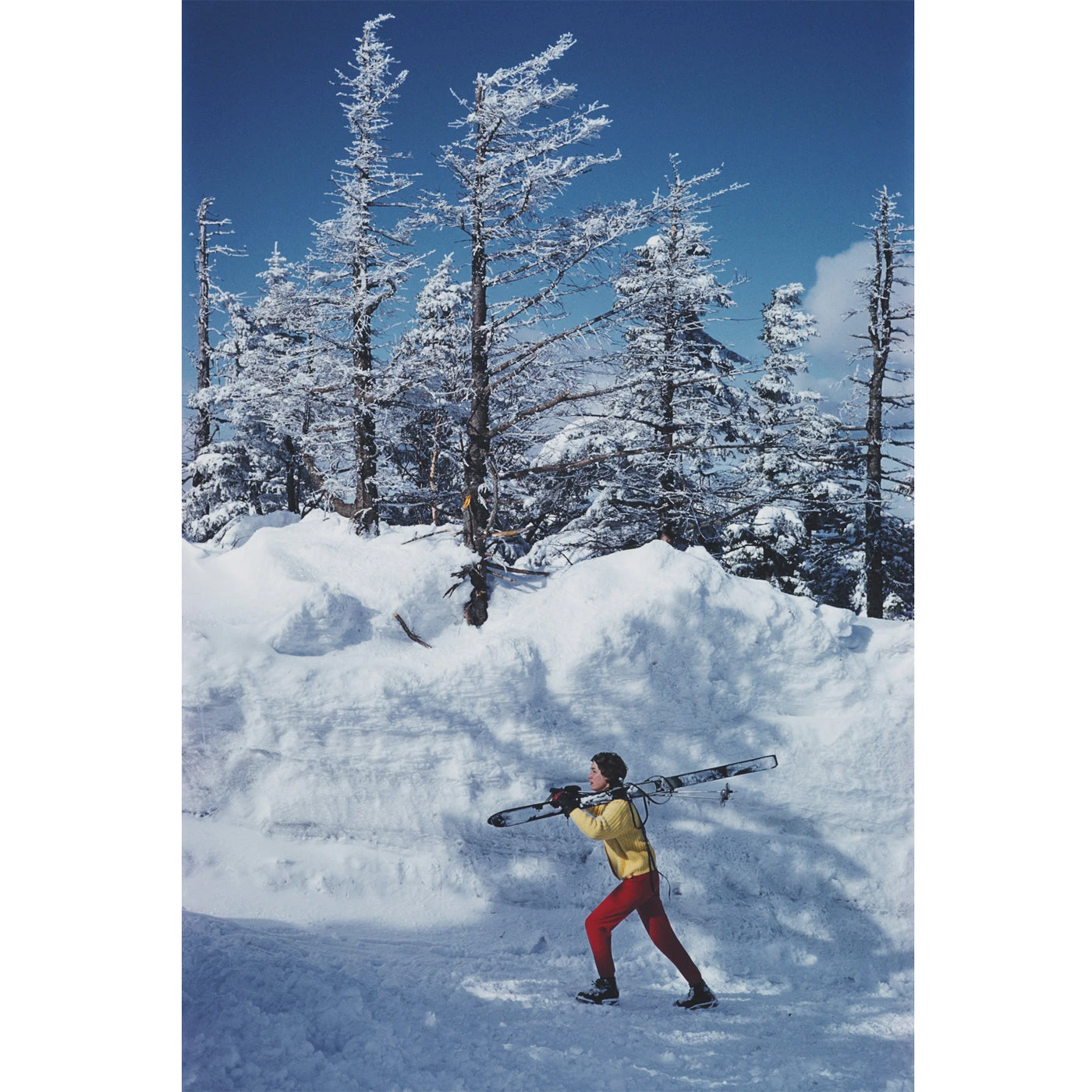 Jonathan Adler Slim Aarons “Skier In Vermont” Photograph