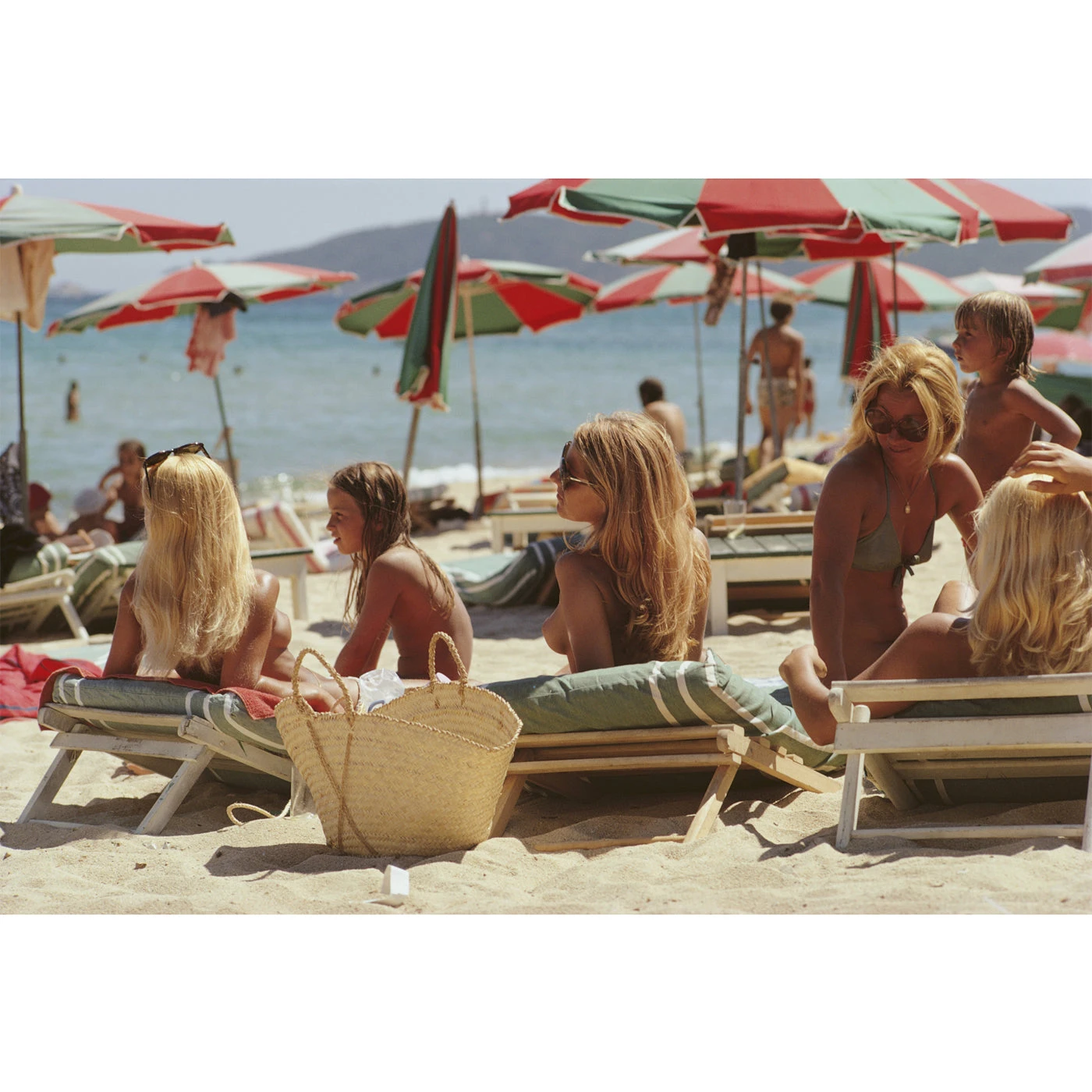 Jonathan Adler Slim Aarons "Saint Tropez Beach" Photograph