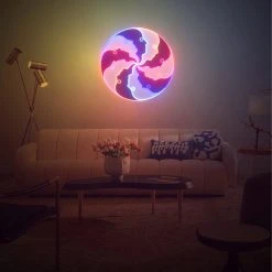Jonathan Adler Atlas Round, LED Neon Sign