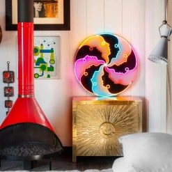 Jonathan Adler Atlas Round, LED Neon Sign