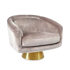 Jonathan Adler Bacharach Swivel Chair & Tuffet