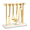 Jonathan Adler Bar Accessories Barbell Barware Set