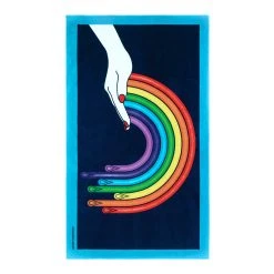 Jonathan Adler Dripping Rainbow Beach Towel