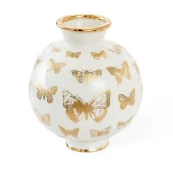 Jonathan Adler Vases Botanist Butterfly Round Vase