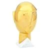 Jonathan Adler Decorative Objets Large Metropolis Brass Sculpture