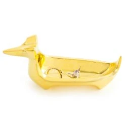 Jonathan Adler Brass Dachshund Ring Bowl
