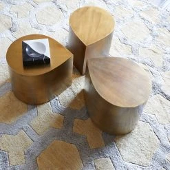 Jonathan Adler Brass Teardrop Table