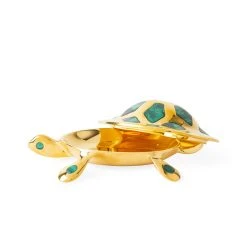 Jonathan Adler Boxes & Canisters Brass Turtle Box